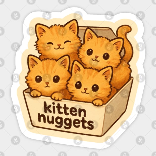 kitten-nuggets Sticker by Creatifly Graphic Tees